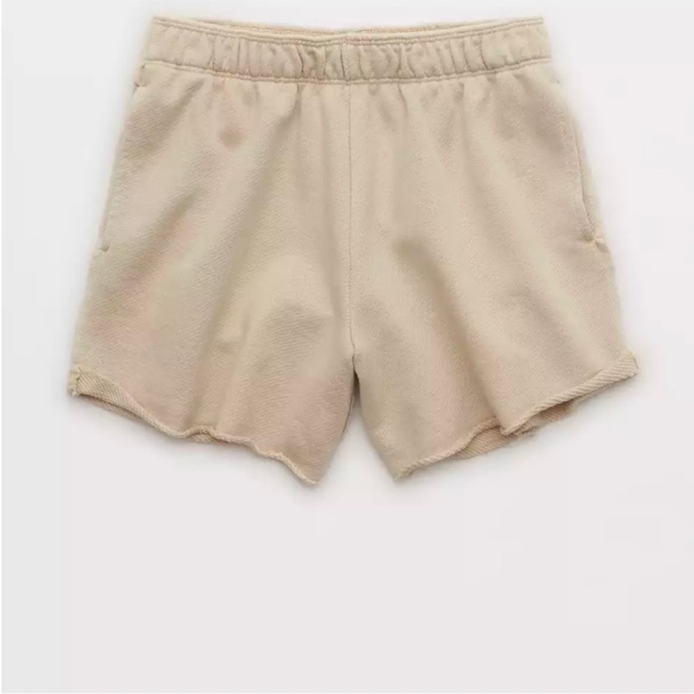 Aerie High Waisted Beach Party Short Tan - Picture 2 of 3